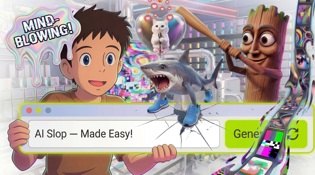 “AI Slop, 손쉽게 생성하세요!” 생성형 AI 서비스의 기능적 설계가 슬롭을 양산하는 방식